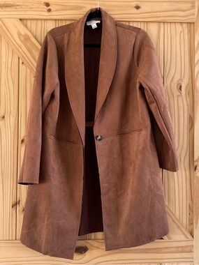 HYFVE faux suede coat small